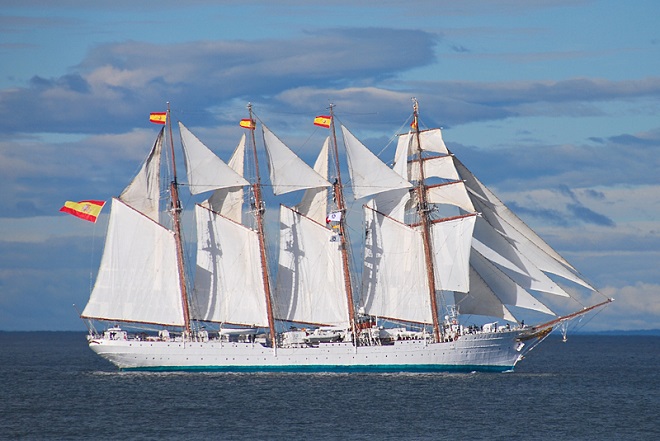 Segelschulschiff Juan Sebastián de Elcano ab 22. Februar in Las Palmas