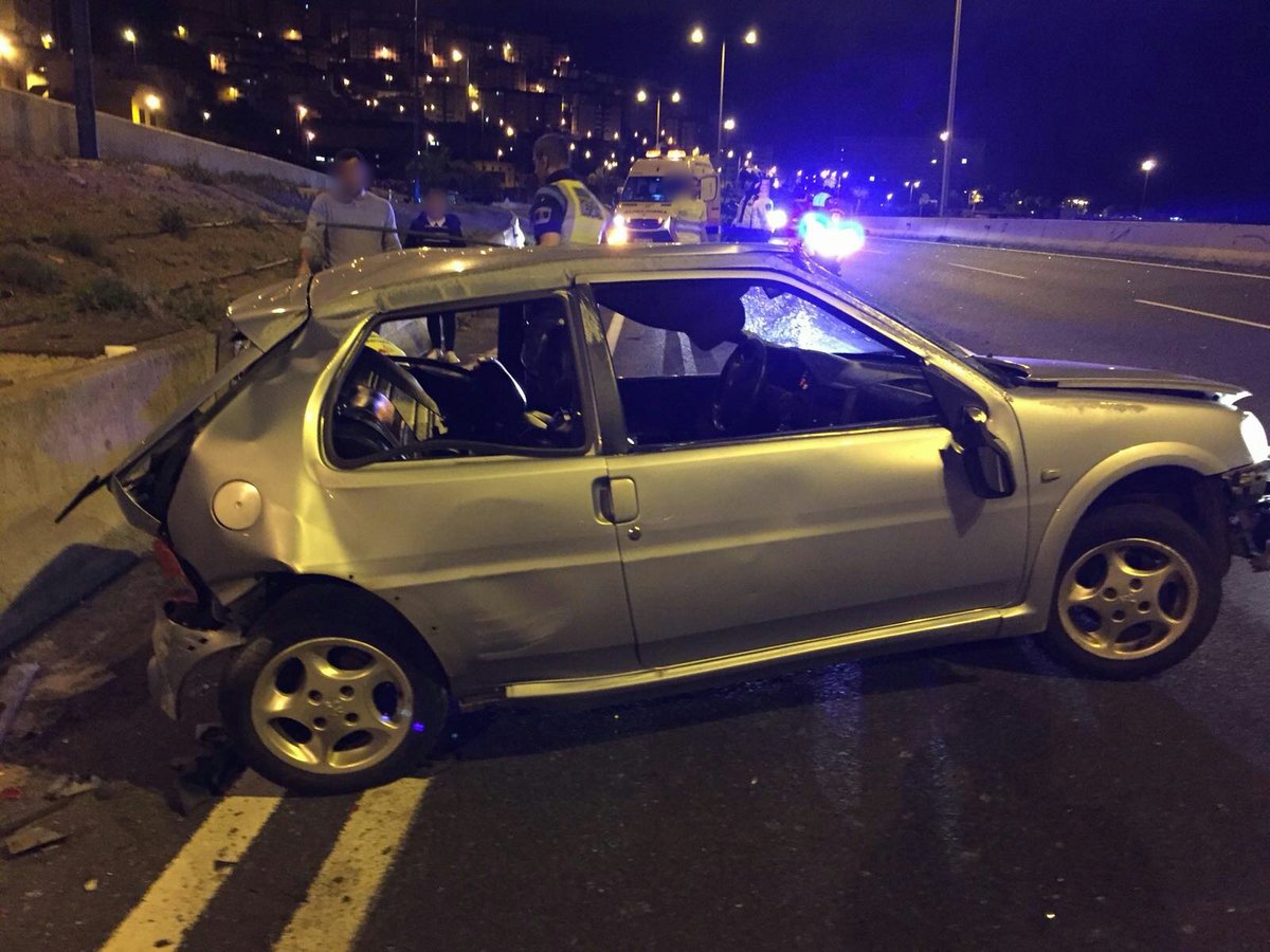 Autounfall auf der GC1 in Las Palmas – 1 Verletzter