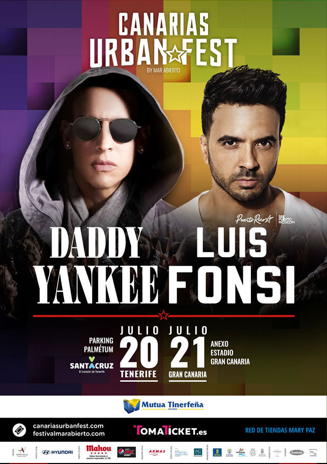 Daddy Yankee und Luis Fonsi geben Konzert auf Teneriffa am 20. Juli 2018