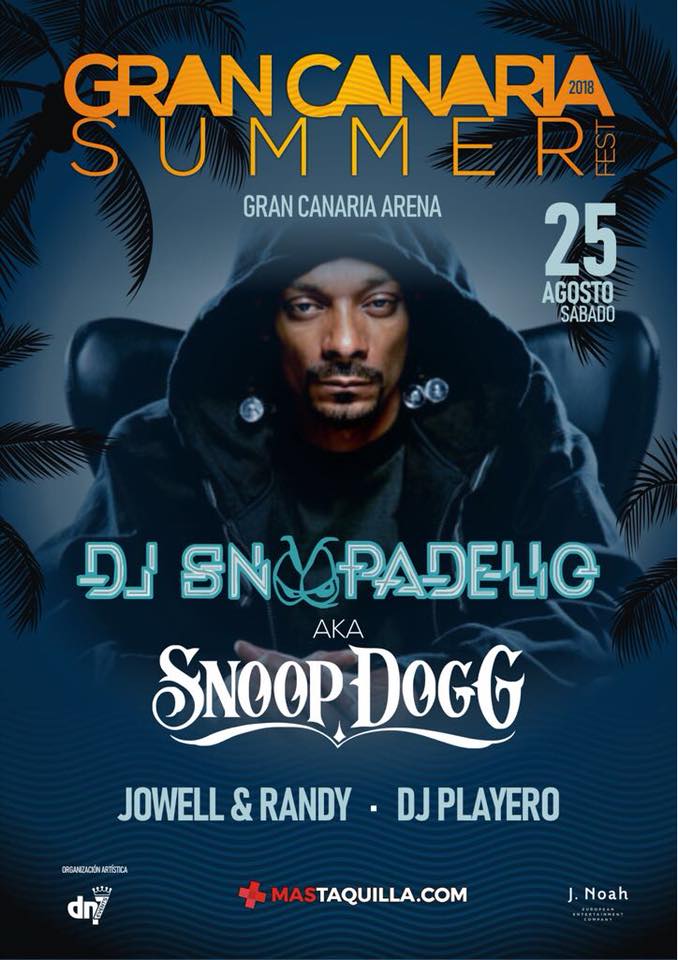 Snoop Dogg auf Gran Canaria – Konzert am 25. August 2018 in Las Palmas