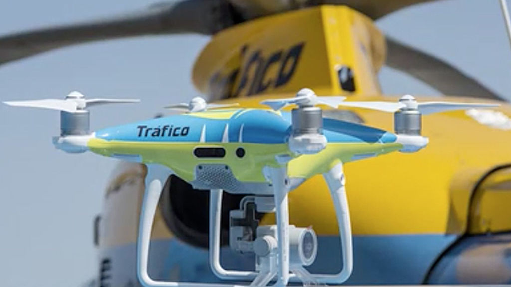 Trafico auf Gran Canaria verwendet Drohne zur Verkehrsüberwachung