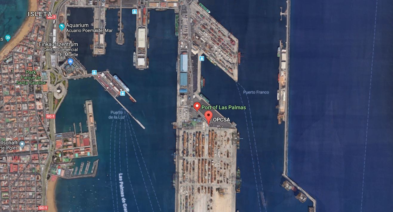Rückgang beim Güterumschlag im Hafen von Las Palmas