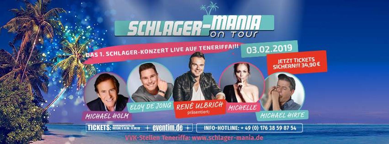 Schlager-Mania on Tour – Live Konzert auf Teneriffa