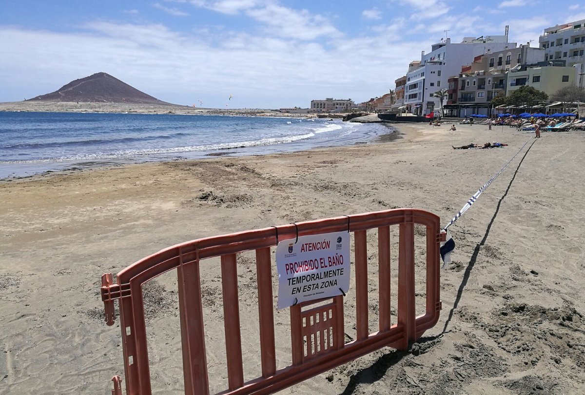 Wieder Badeverbot am Strand von El Médano wegen hoher Keimbelastung