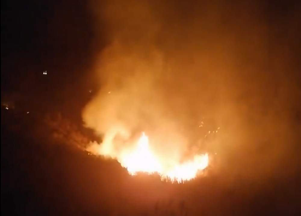 Waldbrand im Barranco de Fataga