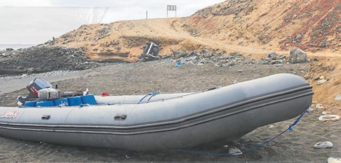Leeres Schlauchboot und abgestürzter Geländewagen bei Jinamar gefunden