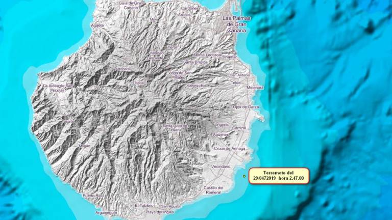 Erdbeben vor der Südostküste Gran Canarias mit der Stärke 2,1