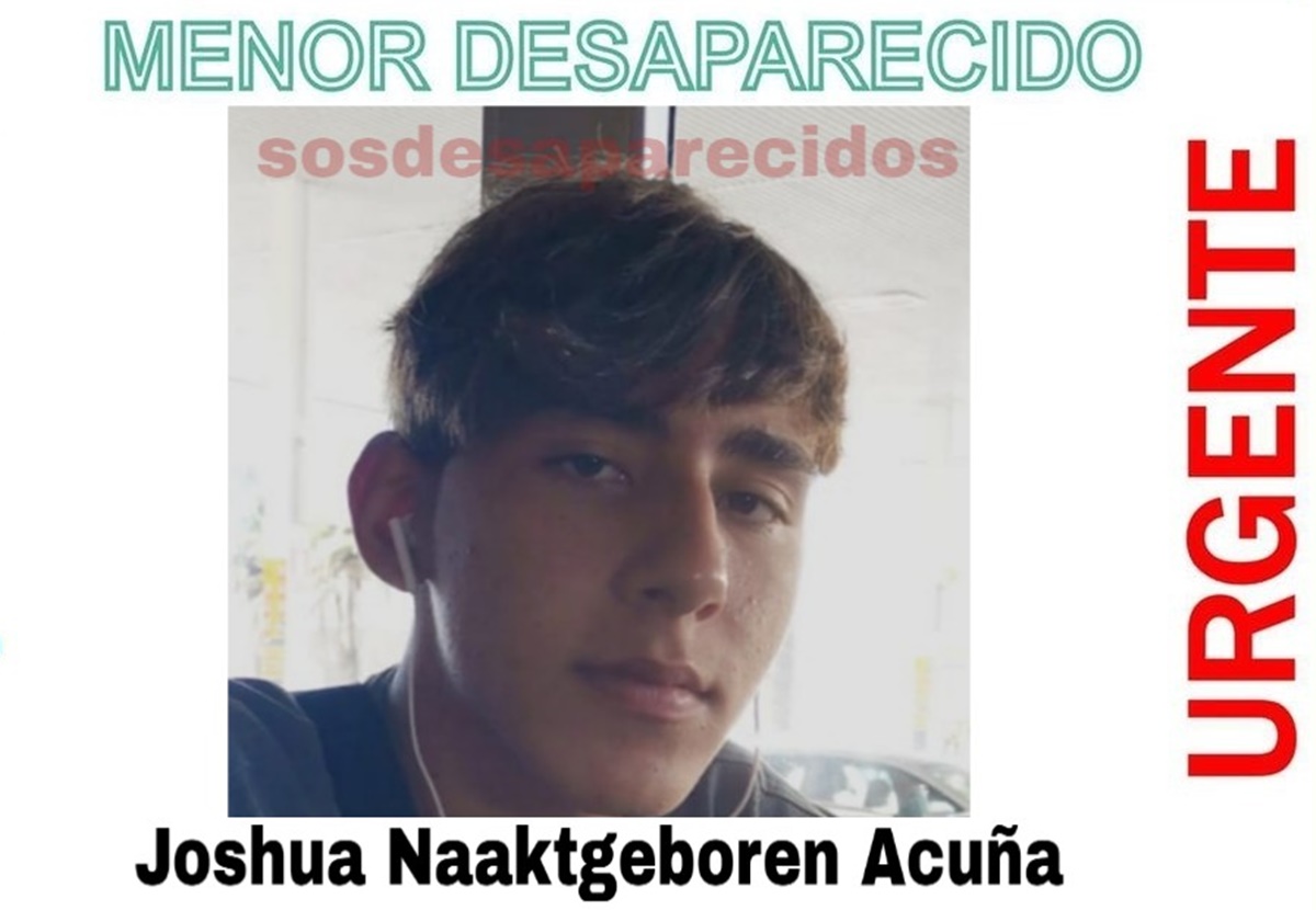 UPDATE: 16-jähriger in Adeje vermisst: Joshua Naaktgeboren Acuna