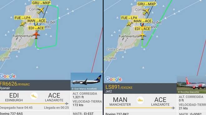 Ankommende Flüge mussten von Lanzarote nach Fuerteventura ausweichen