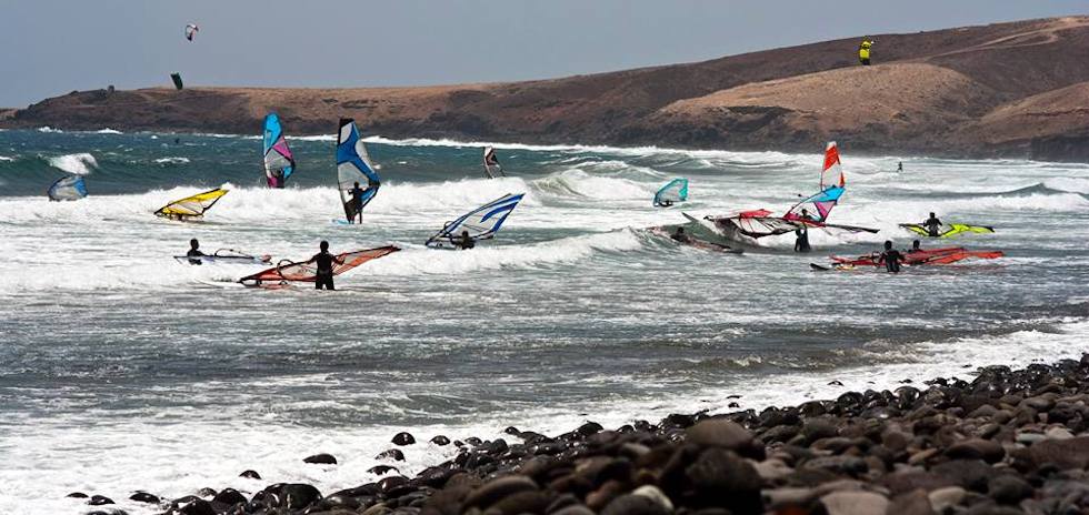 Kitesurf-Weltmeisterschaft am Vargas-Strand
