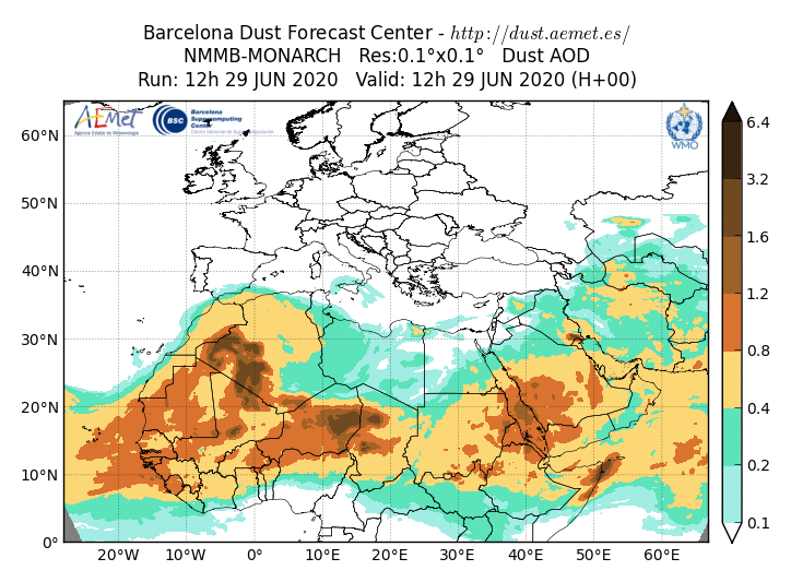 CALIMA/SCIROCCO ab dem 30.06.20 – Sandsturm-Warnung mit 40 Grad ab dem 01.07.20 – Aktuelle Calima-Vorhersage vom Wetterdienst AEMET CALIMA/SCIROCCO ab dem 30.06.20 – Sandsturm-Warnung mit 40 Grad ab dem 01.07.20 – Aktuelle Calima-Vorhersage vom Wetterdienst AEMET