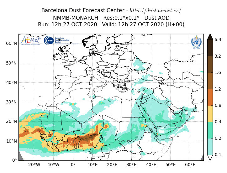 CALIMA/SCIROCCO – Warnung ab 29.10.20 – Aktuelle Calima-Vorhersage vom Wetterdienst AEMET CALIMA/SCIROCCO – Warnung ab 29.10.20 – Aktuelle Calima-Vorhersage vom Wetterdienst AEMET
