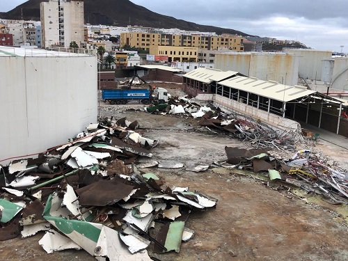 Abriss von BP im Hafen von Las Palmas schafft Platz für öffentliche Nutzung