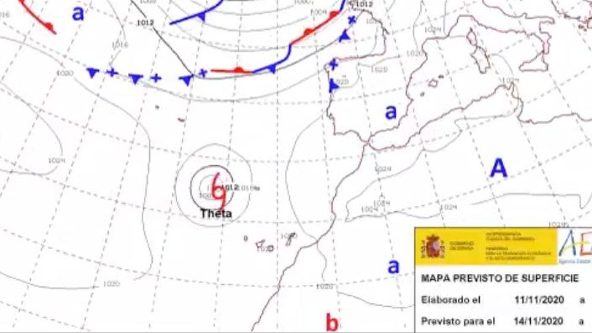 Subtropischer Sturm Theta nähert sich dem Norden der Kanaren