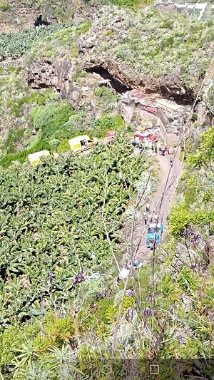 Bananenlaster in den Barranco von La Galga gestürzt – 1 Toter