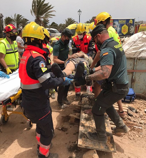 Mehrere Verletzte nach Dacheinsturz in Costa Teguise