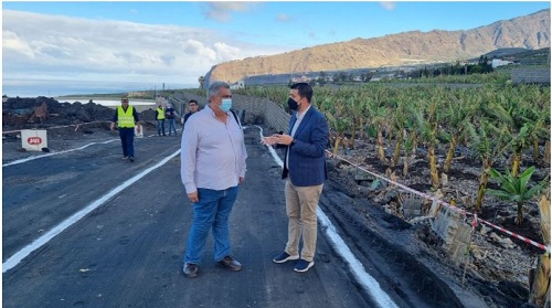 Erste Straße über Lavaströme auf La Palma eröffnet