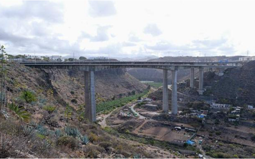 Guiniguada Viadukt wieder für Lkws befahrbar