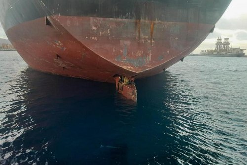 Zwei blinde Passagiere auf Containerschiff gefunden